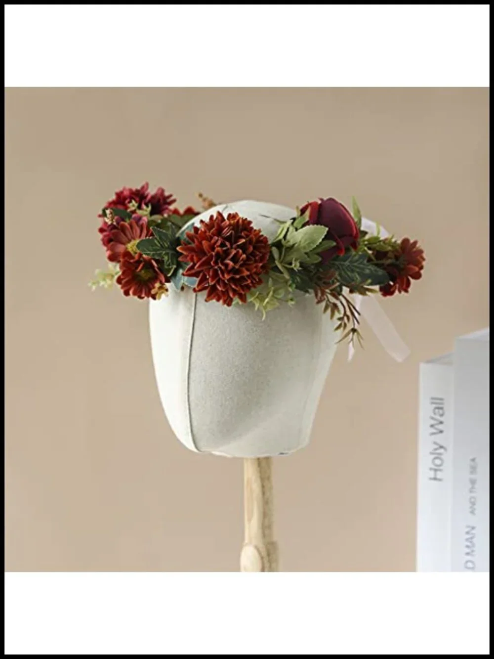 Boho Floral Crown Headband for Bridal Hair Accessory Halo
